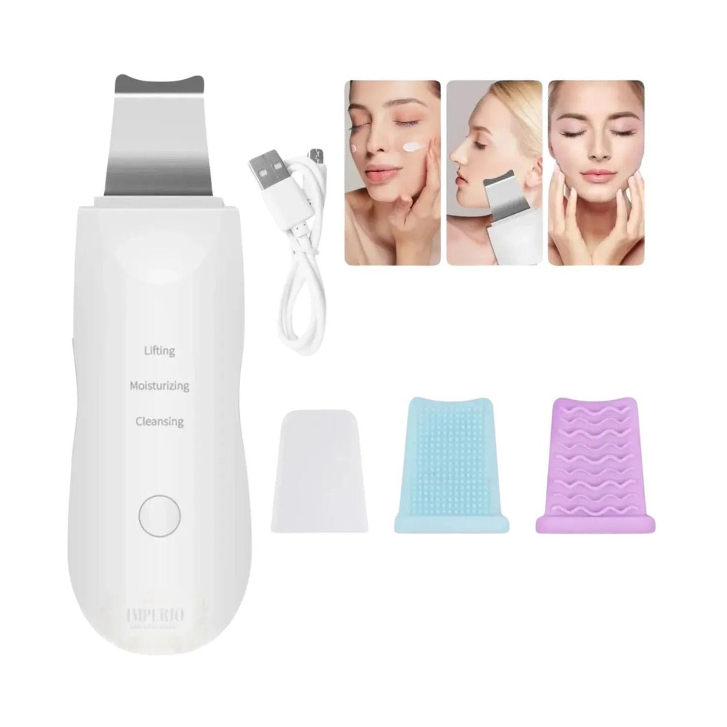 Espátula ultrasónica facial | Limpieza profunda