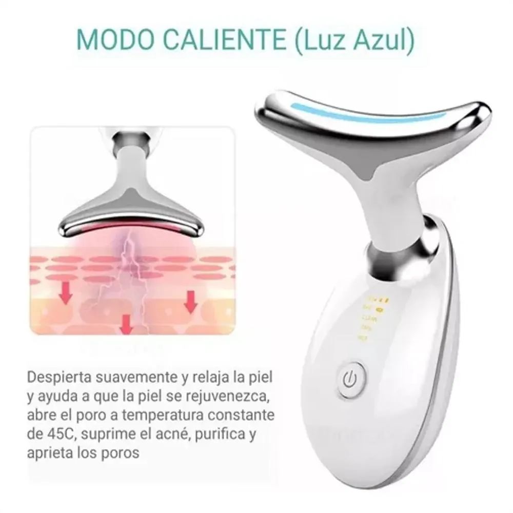 Masajeador facial con luz LED | Reafirma y reduce arrugas