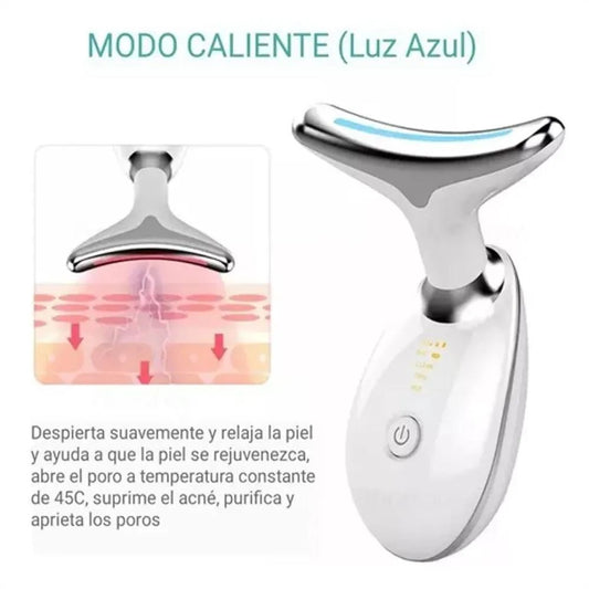 Masajeador facial con luz LED | Reafirma y reduce arrugas