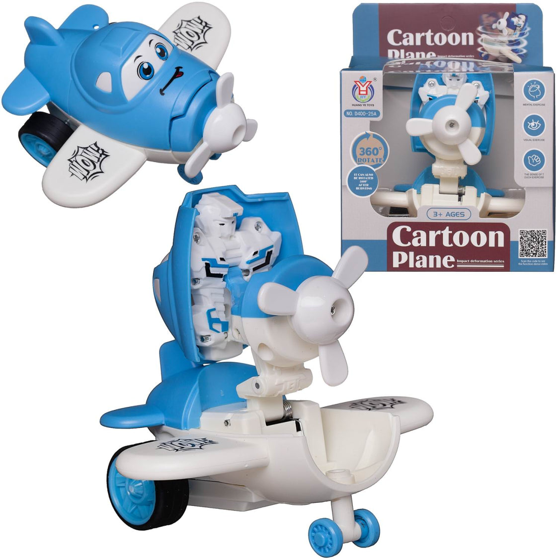 Mini Ventilador Portátil de Juguete en Forma de Avión ✈️