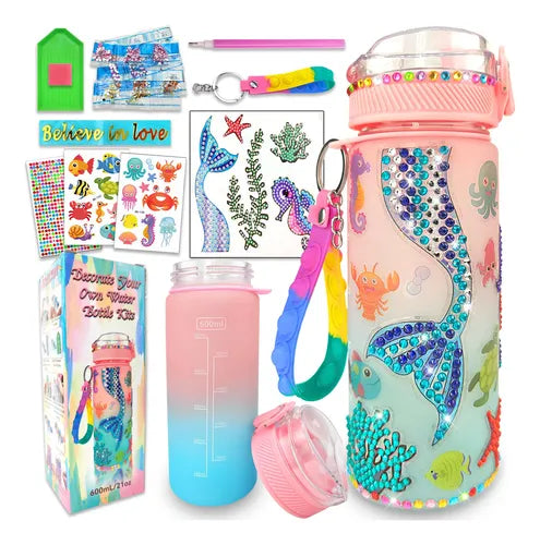 Decora Tus Propios Kits De Botellas De Agua Para Niñas