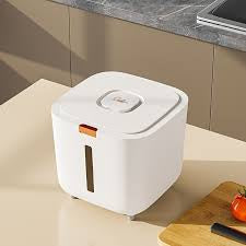 Contenedor de Arroz de Plástico – Blanco