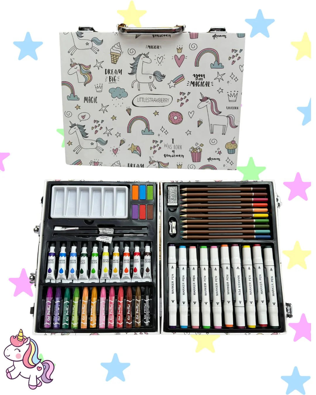 Set de Colores 53 Piezas – Kit de Arte y Dibujo Infantil 🎨✨