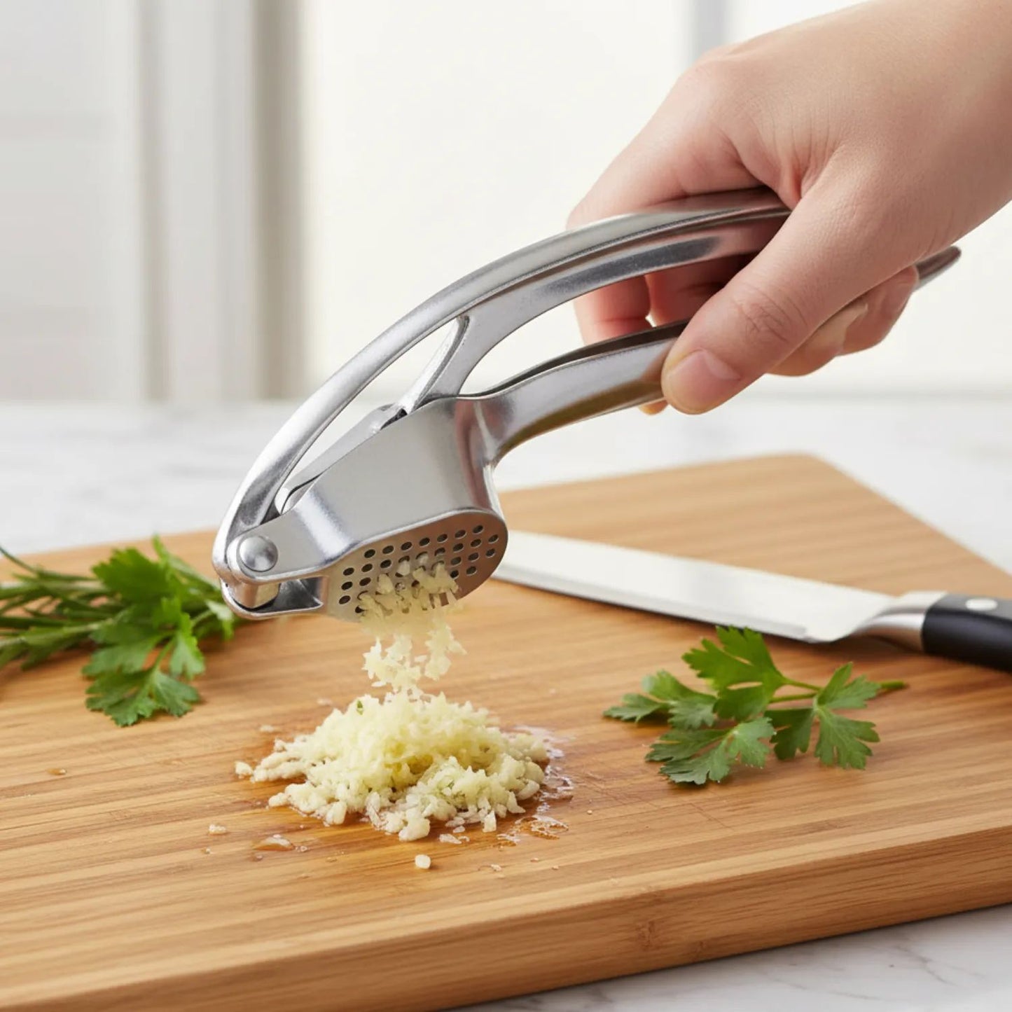 Triturador de ajo manual | Práctico y resistente