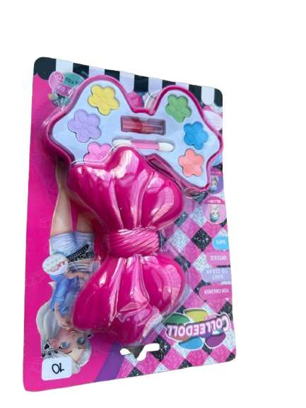 Set de maquillaje de juguete para niñas con temática de elefante rosa CARTON