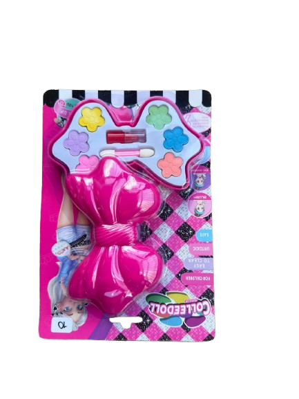 Set de maquillaje de juguete para niñas con temática de elefante rosa CARTON