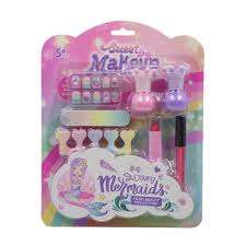 set de maquillaje infantil con temática de sirena